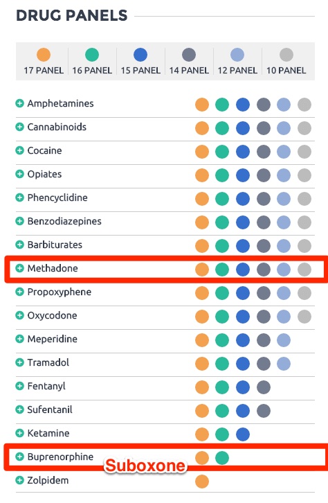 Drug Test Pass Chart